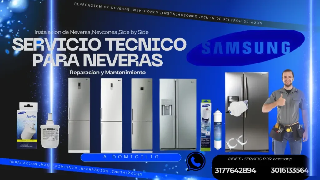 Servicio Técnico de Neveras Samsung en Medellín a domicilio
