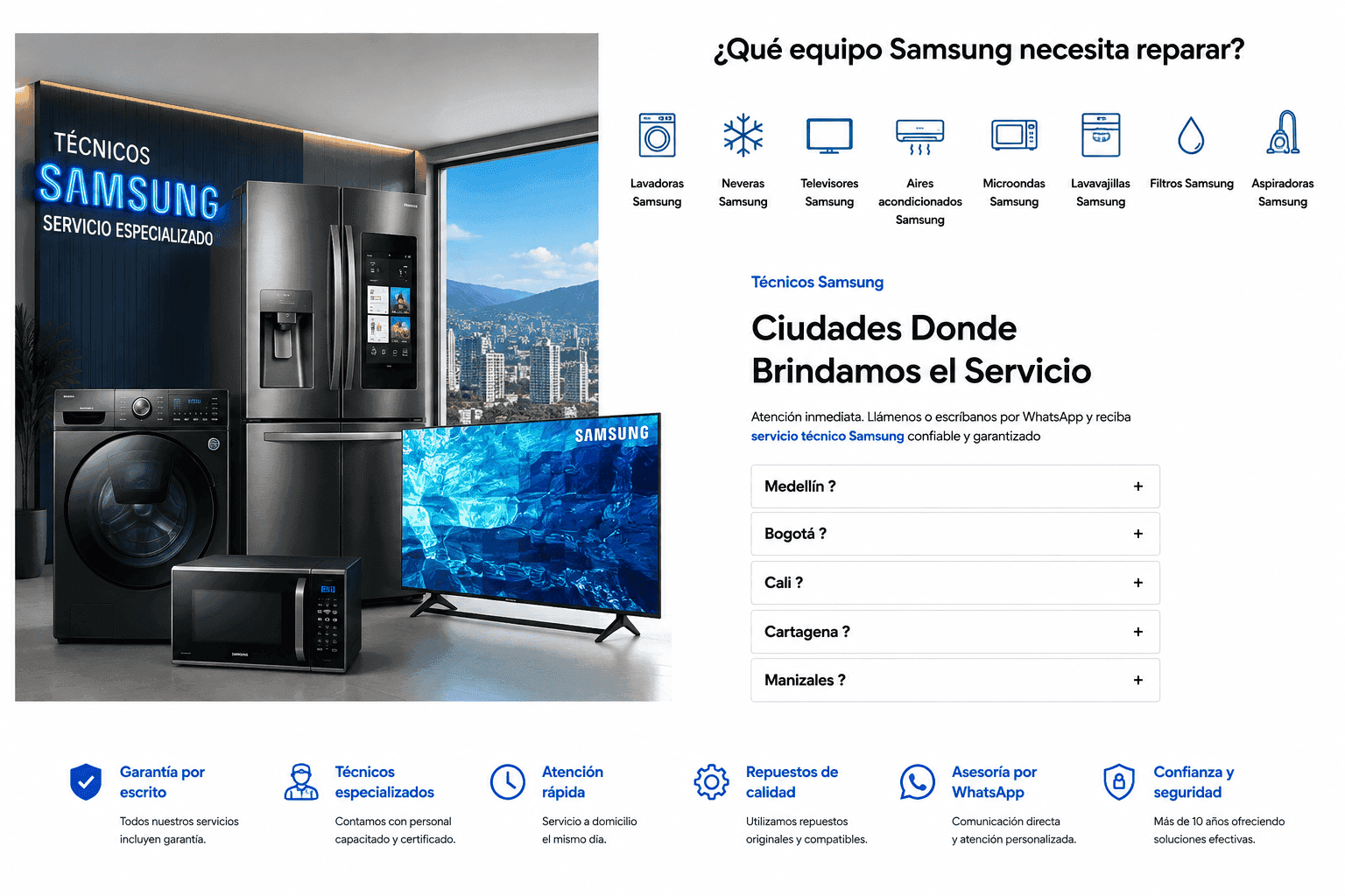 venta de filtros de agua Samsung a Domicilio